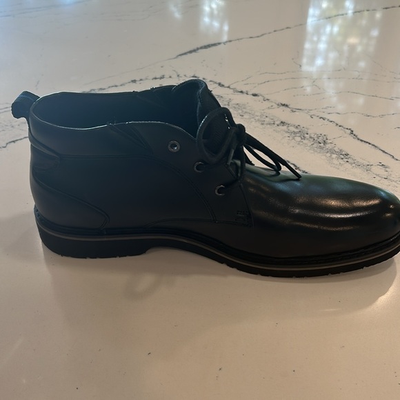 Nunn Bush Men’s New Black Leather Waterproof Boot w Memory Foam Insert 10 1/2 - Picture 8 of 10